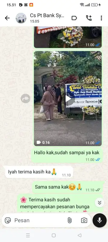 Testimonial Papan Bunga KOLAKA TIMUR